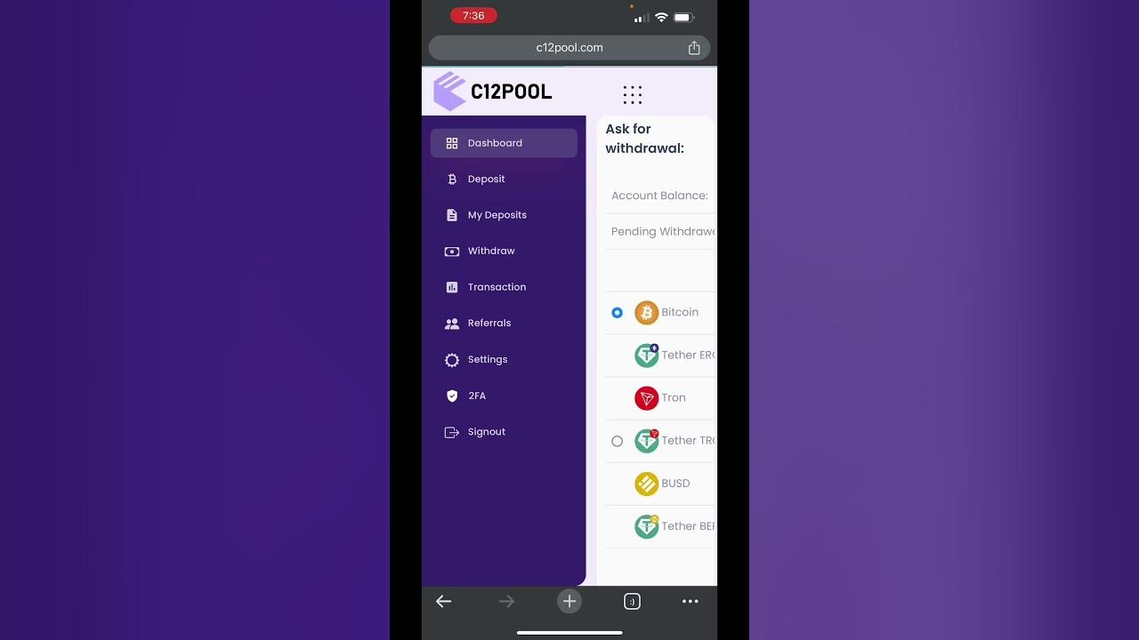 c12pool trading mobile app